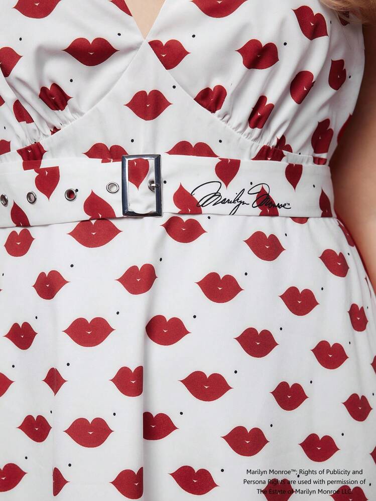 Marilyn Monroe X SHEIN プラスサイズ ワンピース マリリン・モンロー