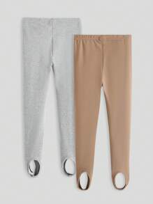 SHEIN Girls' (little) Cartoon Pattern Leggings