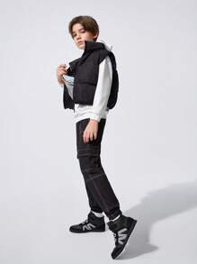 Fashionable Cool Patchwork Basic Style Boys' & Girls' Comfortable Sport Shoes With Flat Sole