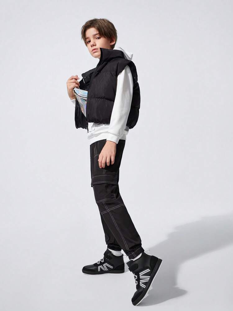 Fashionable Cool Patchwork Basic Style Boys' & Girls' Comfortable Sport Shoes With Flat Sole