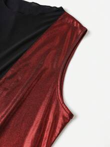 SHEIN Clasi 4pcs Contrast Mesh Tank Top - Multicolor - View 4