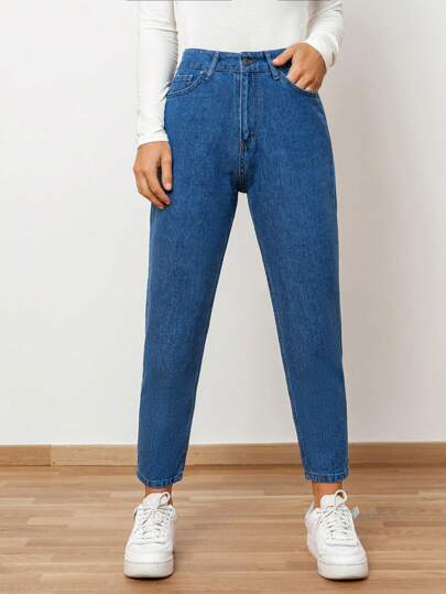 RueChic High Waist Mom Fit Jeans
