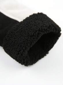 Teenage Boys' Colorblock Letter Embroidered Jacket