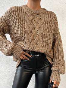 EURMUSE 女士毛衣 - 駝色 - 查看 1