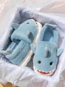 新款男士保暖拖鞋，冬季室内情侣保暖拖鞋 - 淺藍色 - 查看 5
