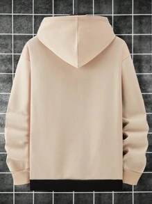 Manfinity Homme Nam áo có mũ Kẻ sọc & Lá thư In Thả vai Áo nỉ - Nhiều màu - Xem 2