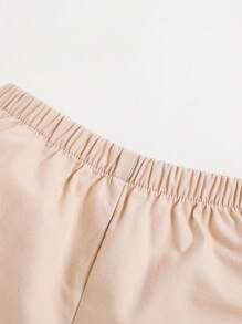 SHEIN 3pcs/set Baby Boys' Gentleman Style Casual Shirt, Jacket, Shorts With Bow Tie