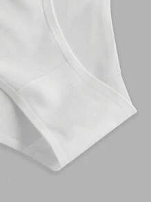 Ocili Paquete de 3 bragas de bikini multicolor de tela de punto cómoda y casual para mujer - Multicolor - Ver 8