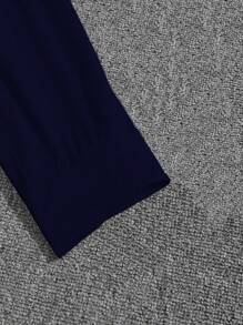 Manfinity Homme 男士加色塊馬匹印花 Polo 衫