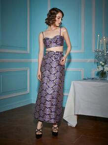 Alice McCall Allover Print Split Back Skirt - Multicolor - View 5