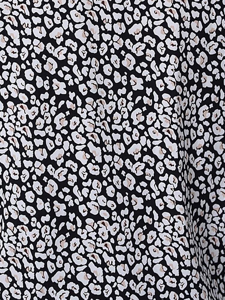 Allover Print Button Front Shirt