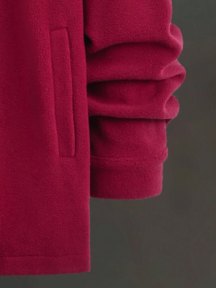 Loose Fit Men's Drop Shoulder Shacket