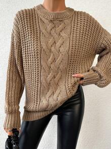 EURMUSE 女士毛衣 - 駝色 - 查看 5