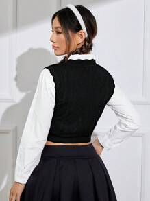 SHEIN MOD 女性背心 - 黑色 - 查看 6