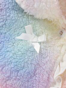 Đứa bé gái Nhuộm buộc Flannel Áo khoác & Quần - Hồng - Xem 4