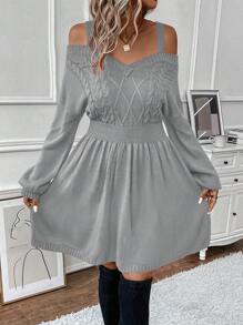 Chiquease 毛衣連身裙 - 灰色 - 查看 5