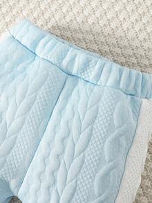 Đứa bé trai Khối màu Áo nỉ & Đường may bên cạnh tương phản Quần thể thao - Nhiều màu - Xem 5