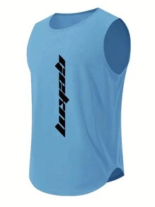 Manfinity Hypemode 男性背心 - 淺藍色 - 查看 3