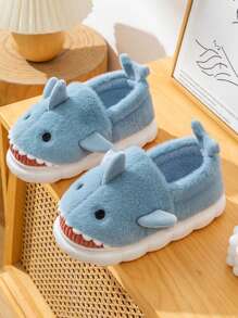 新款男士保暖拖鞋，冬季室内情侣保暖拖鞋 - 淺藍色 - 查看 2