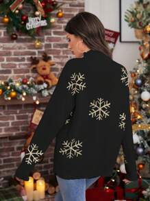 SHEIN LUNE Snowflake Pattern Sweater