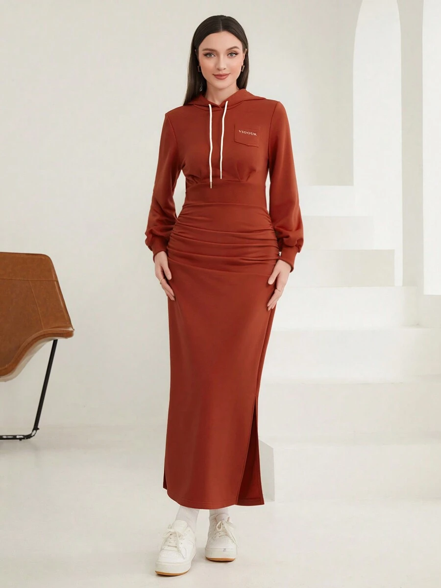 Mulvari 女式運動衫 - 橘色 - 查看 1