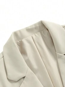 Claim Dot Men's Belted Suit Jacket - Apricot - View 4