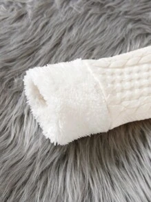 SHEIN Cô gái Tween Dây kéo Áo khoác Và Dài Quần Ấm áp Bộ - Nhiều màu - Xem 4