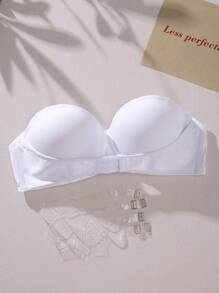Women's Strapless Bra With Clear Straps