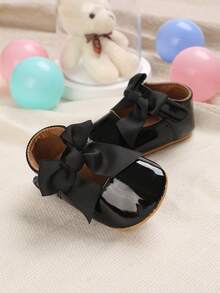 Giày đế mềm phong cách mới cho trẻ sơ sinh từ 0-1 tuổi, đa năng - màu đen - Xem 3