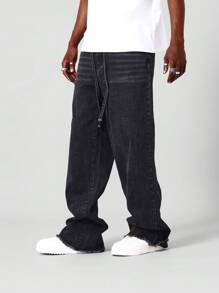 SUMWON 宽松牛仔裤配拉绳