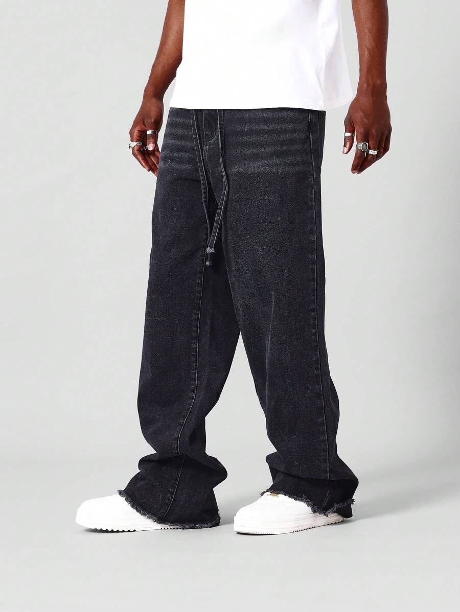 SUMWON 宽松牛仔裤配拉绳