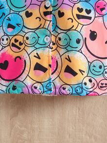 SHEIN 女童卡通圖案毛絨襯裡夾克 - 彩色 - 查看 7