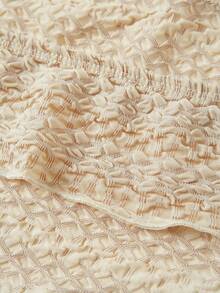 SHEIN ICON Asymmetrical Hem Crop Tube Top - Khaki - View 7