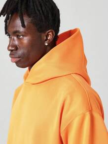 SUMWON 常规款基本款连帽衫 - 橘色 - 查看 5