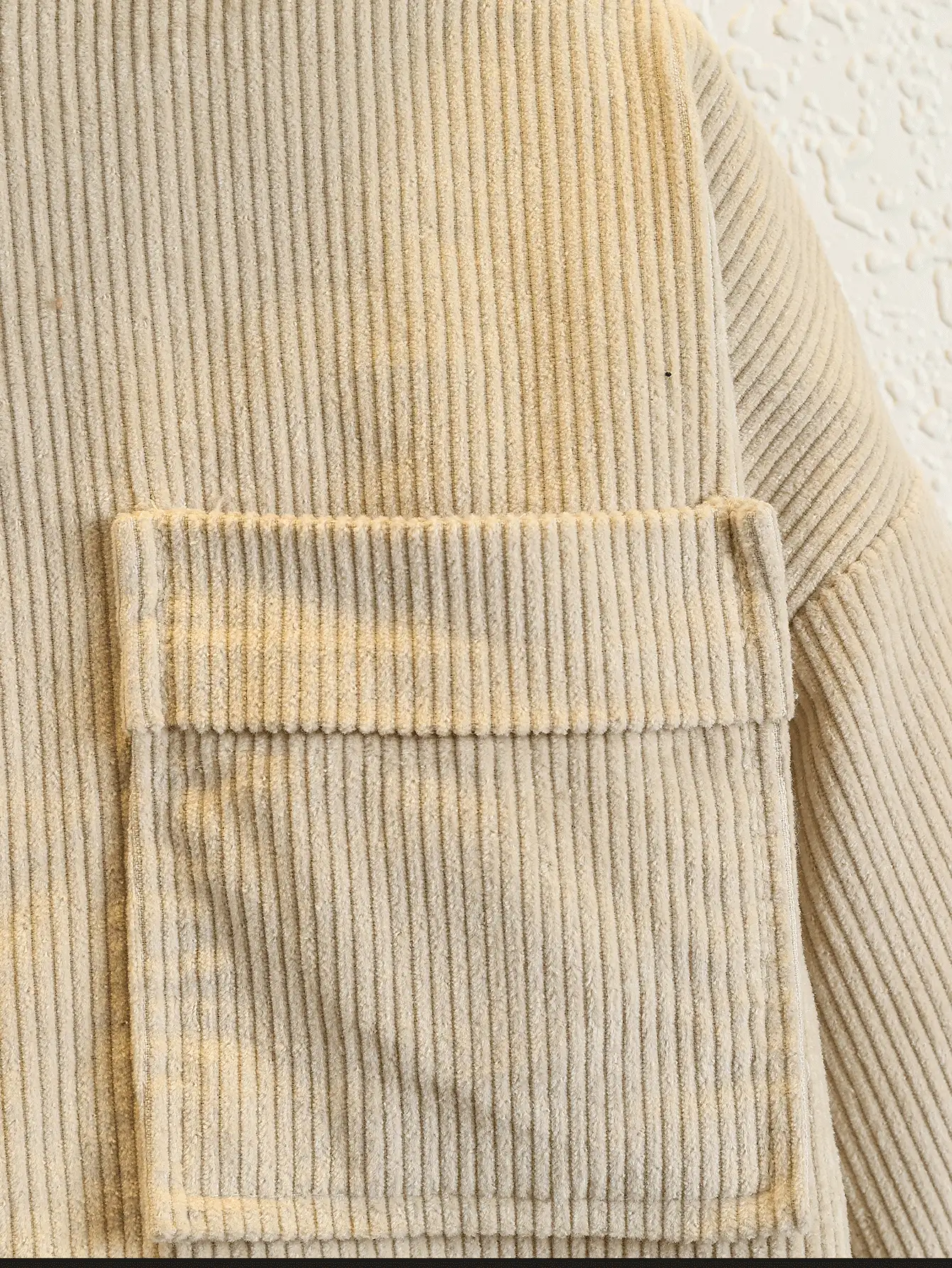 男童单件口袋贴布连帽棉服外套