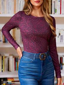 SHEIN Frenchy In hoa Báo Áo thun - Nhiều màu - Xem 1