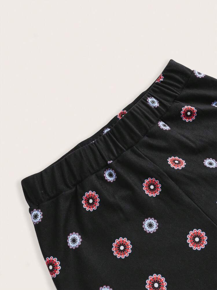 Floral Print Leggings