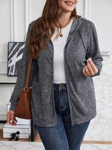 SHEIN LUNE 大碼外套 - 深灰色 - 查看 3