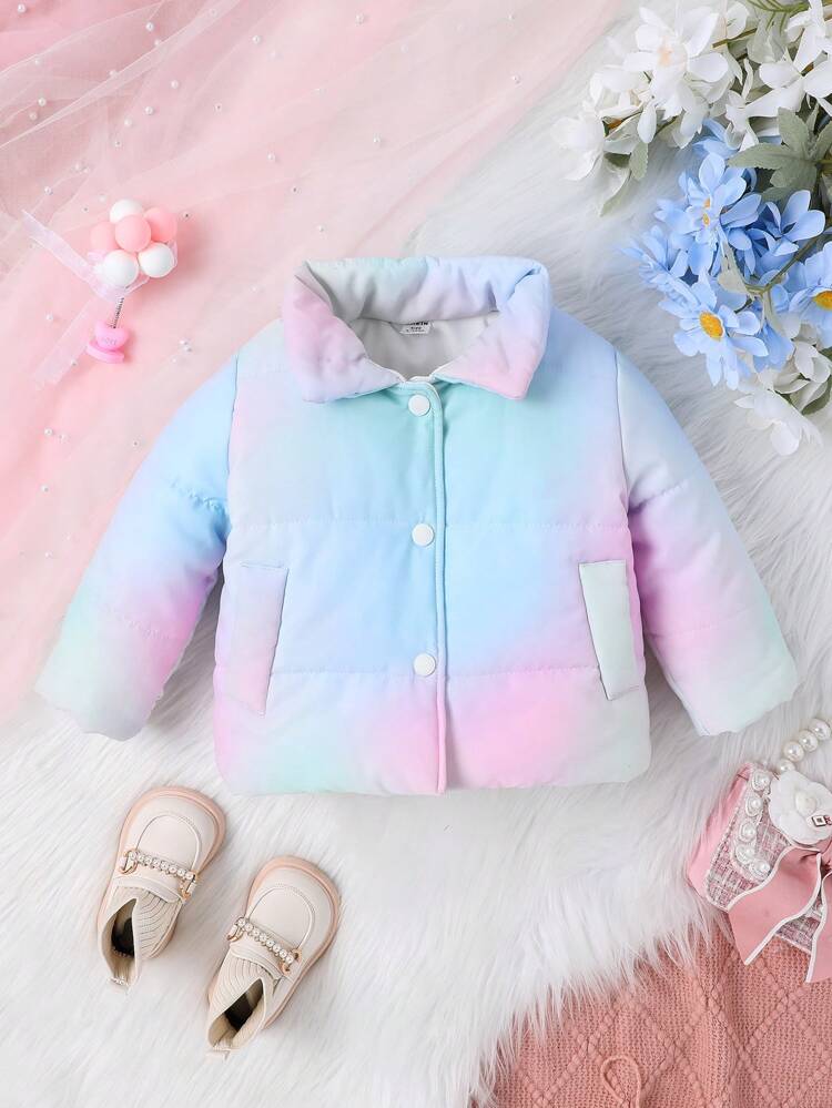 Baby Girl Ombre Padded Coat