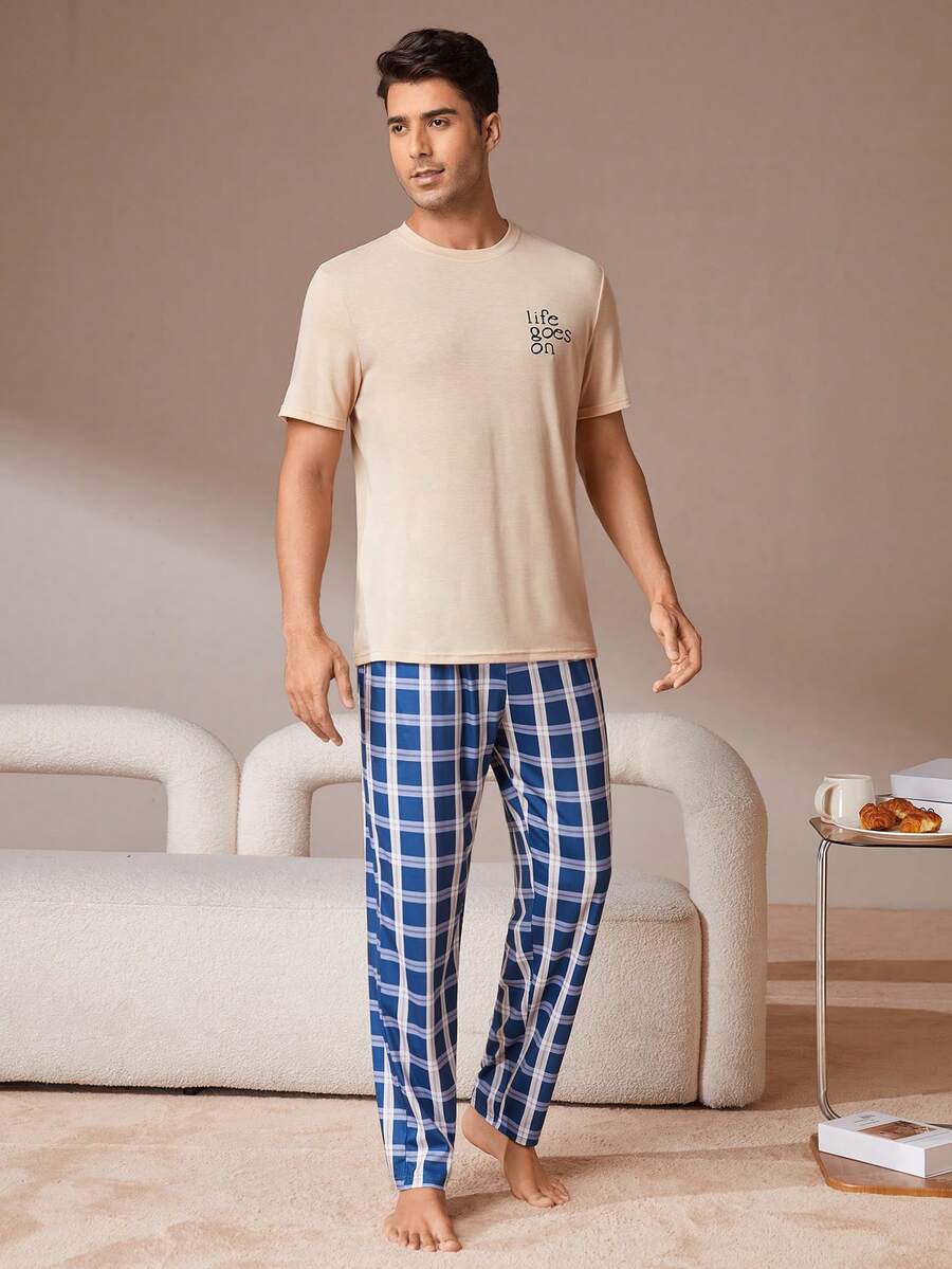 Nam Kẻ sọc Và In Trang phục mặc nhà Bộ - Nhiều màu - Xem 1