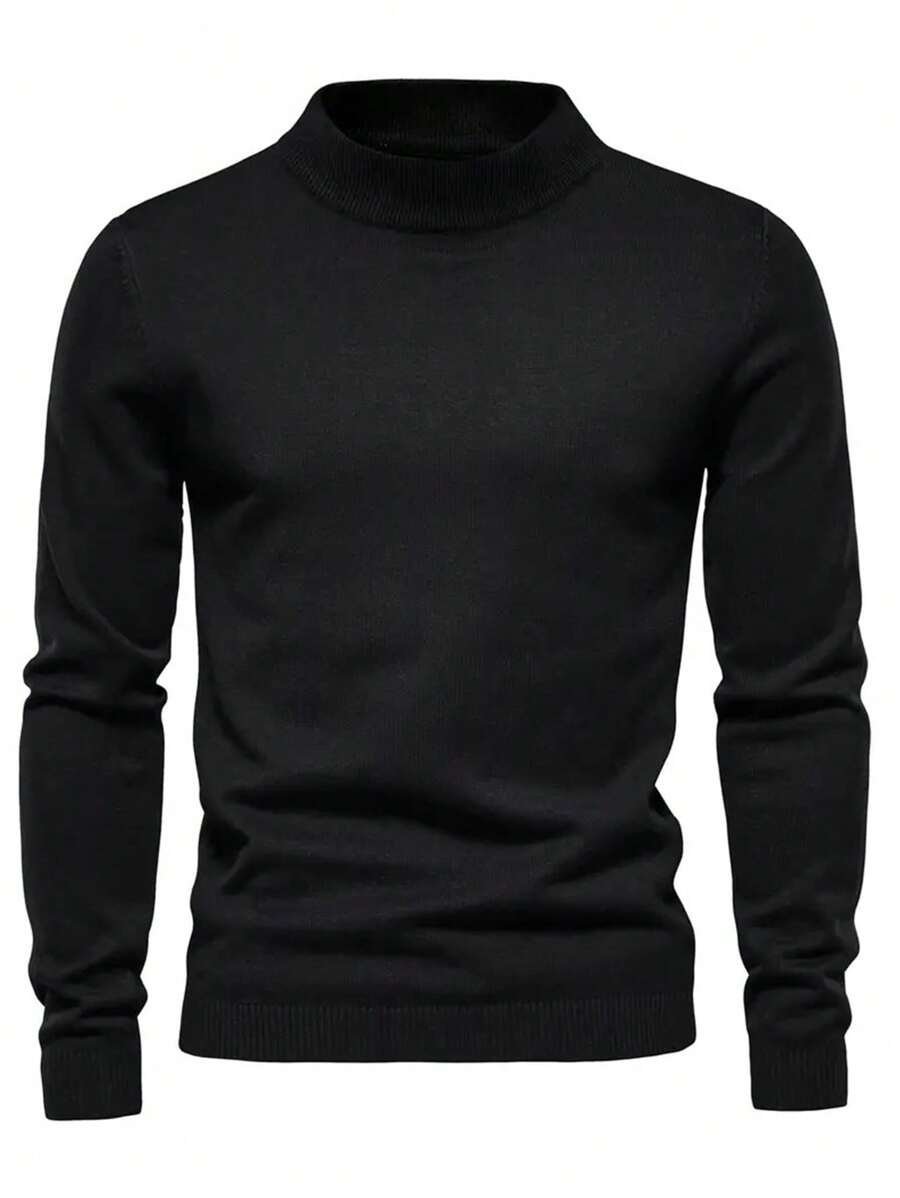 Mężczyźni Jednolity Zabudowany dekolt Swetry