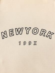 SHEIN 3入組字母印花緊身褲套裝 - 米色 - 查看 6