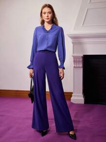 MOTF PREMIUM VISCOSE-BLEND SUIT PANTS - Purple - View 6