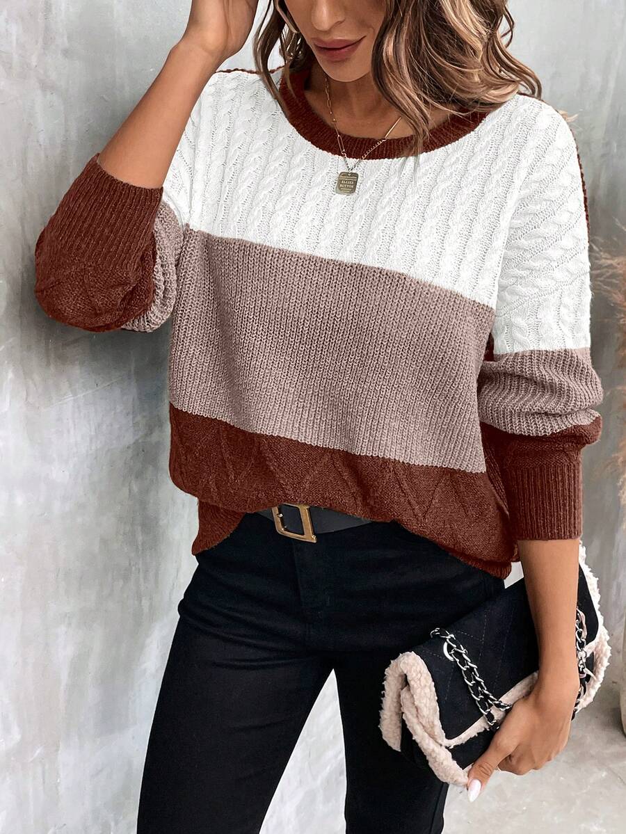 SHEIN Frenchy Suéter De Mujer Casual - Multicolor - Ver 1