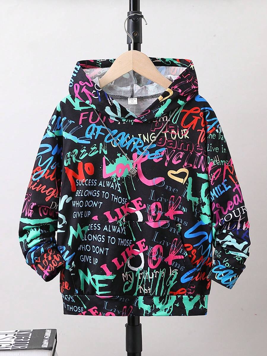 Áo nỉ in chữ dành cho bé trai tuổi teen - Nhiều màu - Xem 1