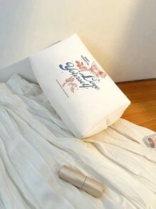 Skewed Studio Artist Butterfly Print Fashionable Portable Makeup Bag, Holiday - White - View 4