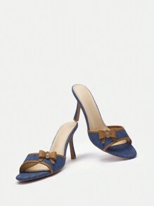 CUCCOO SZL 女性高跟涼鞋 - 藍色 - 查看 3