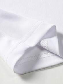 Manfinity Homme Men Letter Graphic Casual Short Sleeve Tee, Boyfriend Gift, For Going Out