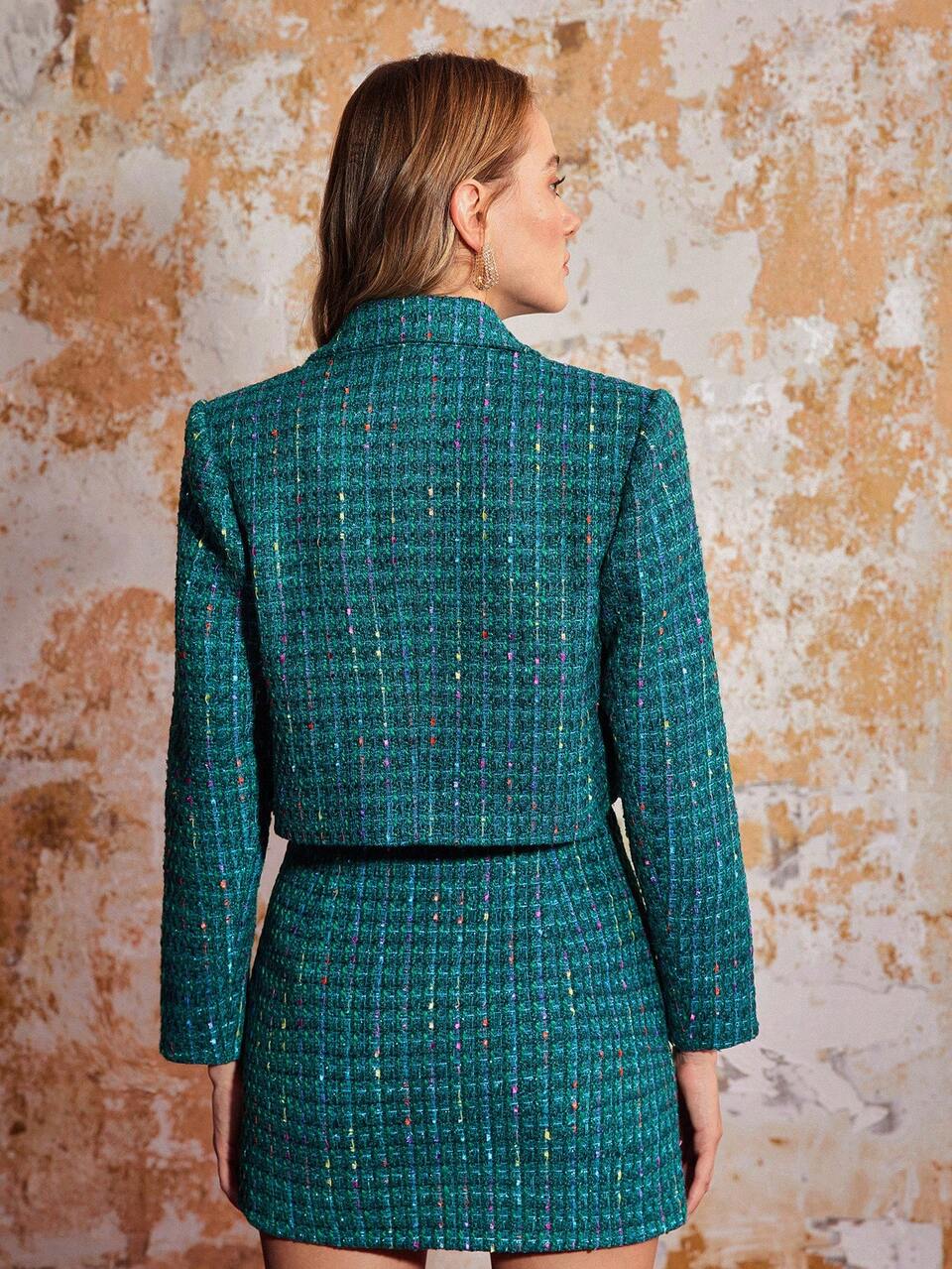 MOTF BLAZER CORTO DE TWEED