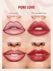 SHEGLAM Love Stained Lip Tint Marker-Pure Love Matte Red Lip Stain Pen Highly Pigmented Long-Lasting Lip Liner Contour Tint Lip Makeup  Lip Liner Graduation Birthday Holiday Summer Fall Autumn Y2K Fancy Fashion Women Makeup Cosmetic Party Beach Travel Camping Outdoors School Campus Trip Festivals Decor Gift Present Rose Girl Cosplay Best Color Charm Vibe